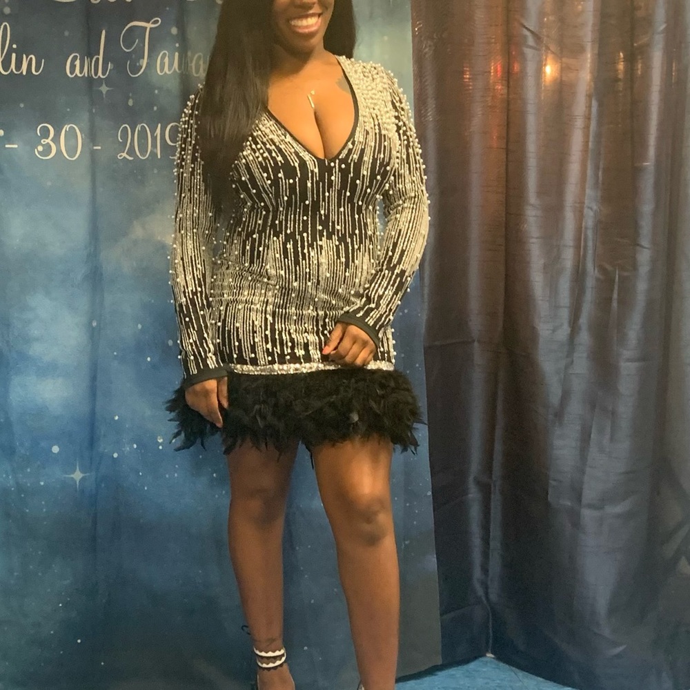 Black pearl dress - Chic Couture